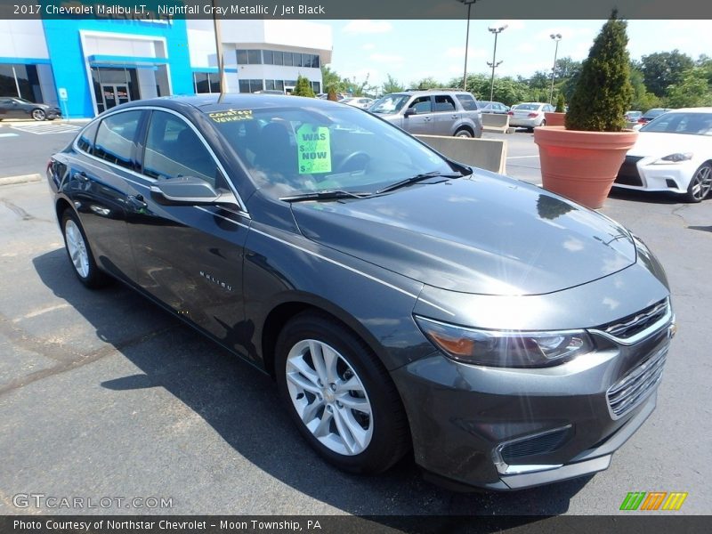 Nightfall Gray Metallic / Jet Black 2017 Chevrolet Malibu LT