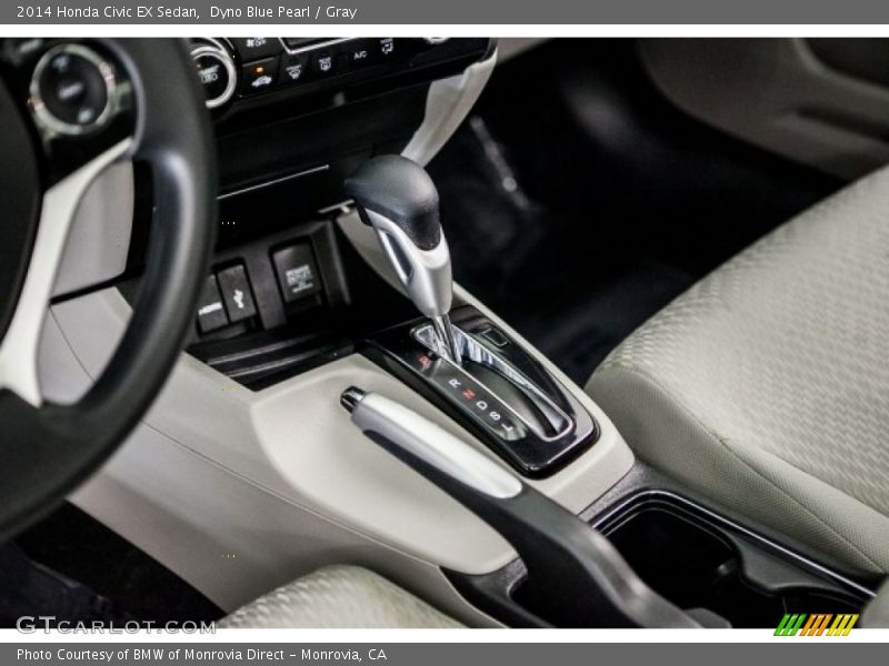 Dyno Blue Pearl / Gray 2014 Honda Civic EX Sedan