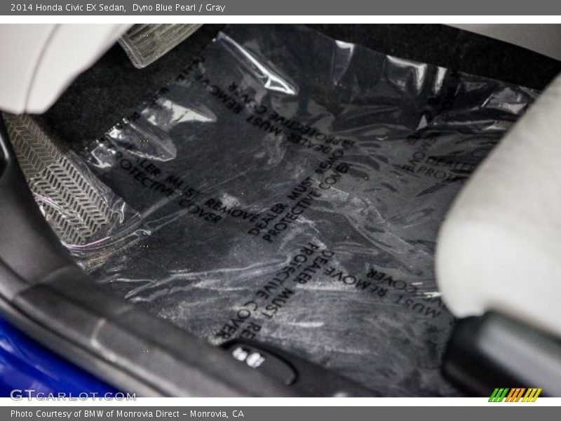 Dyno Blue Pearl / Gray 2014 Honda Civic EX Sedan