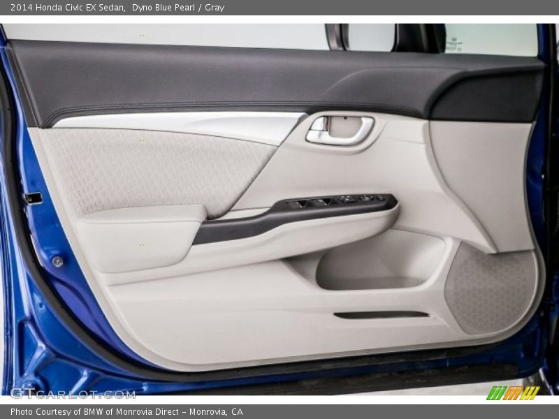 Dyno Blue Pearl / Gray 2014 Honda Civic EX Sedan