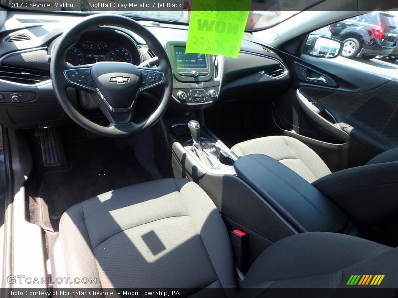 Nightfall Gray Metallic / Jet Black 2017 Chevrolet Malibu LT