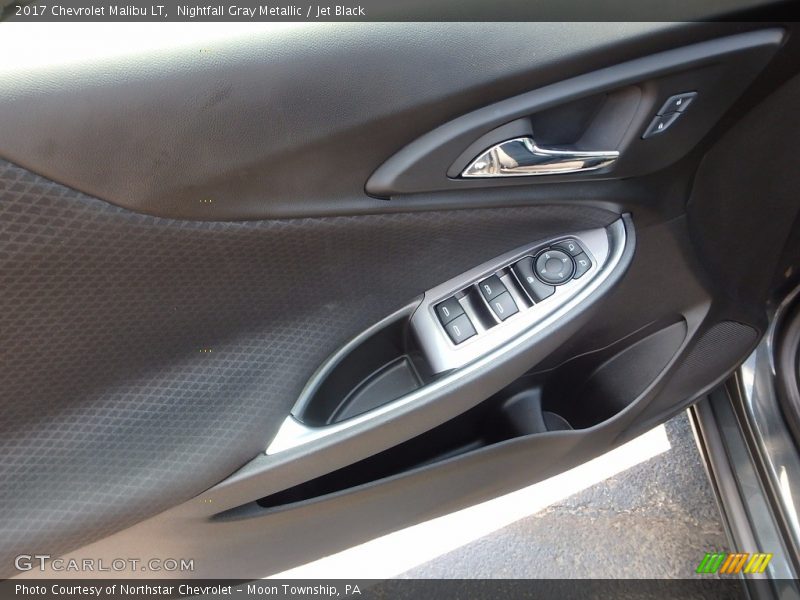 Nightfall Gray Metallic / Jet Black 2017 Chevrolet Malibu LT