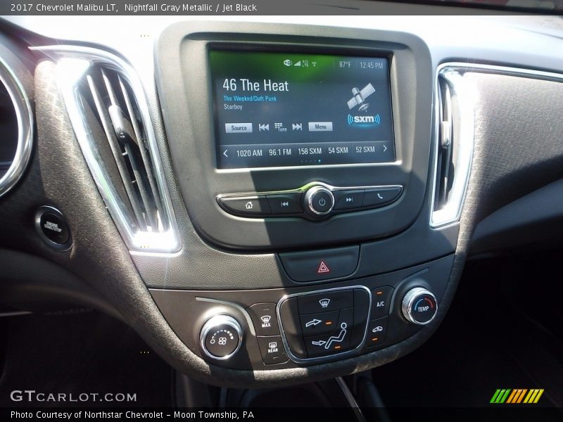 Nightfall Gray Metallic / Jet Black 2017 Chevrolet Malibu LT