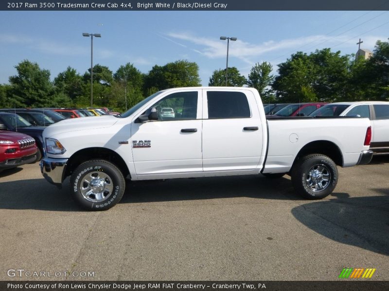 Bright White / Black/Diesel Gray 2017 Ram 3500 Tradesman Crew Cab 4x4