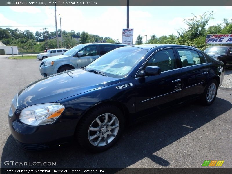 Ming Blue Metallic / Titanium 2008 Buick Lucerne CXL