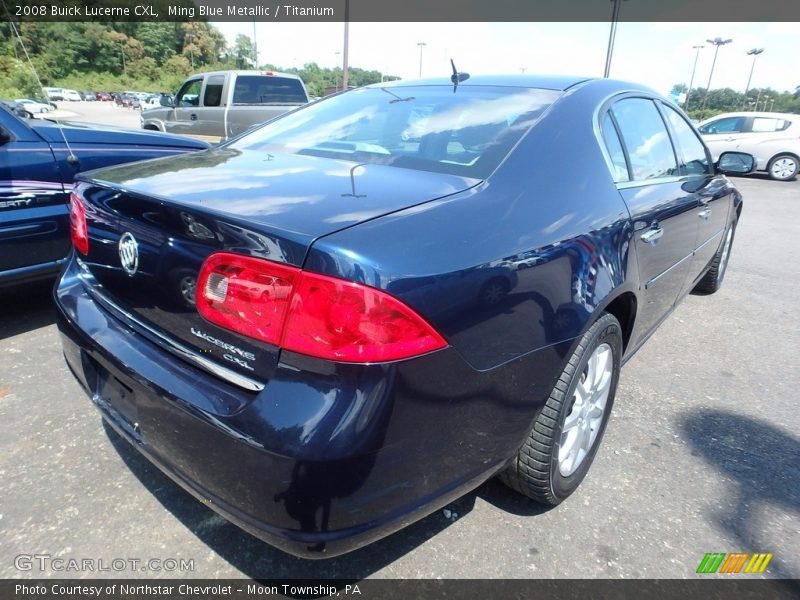Ming Blue Metallic / Titanium 2008 Buick Lucerne CXL