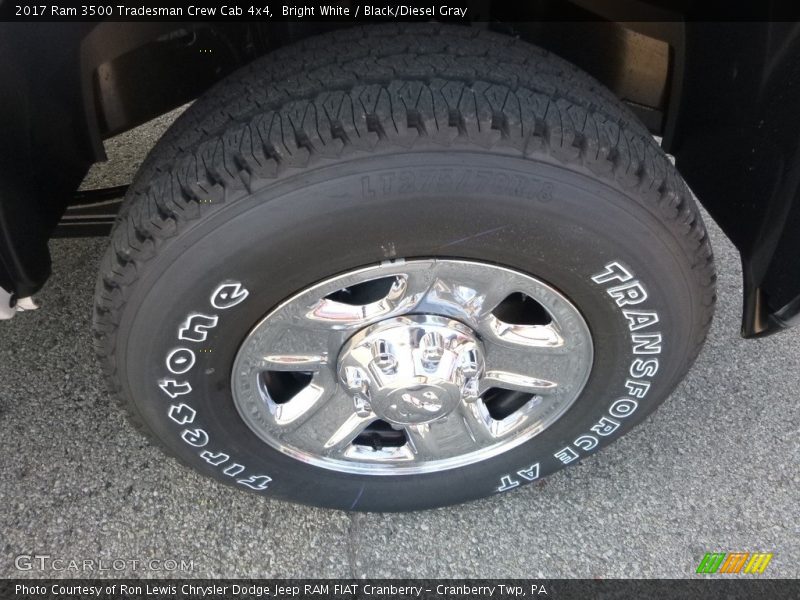 Bright White / Black/Diesel Gray 2017 Ram 3500 Tradesman Crew Cab 4x4