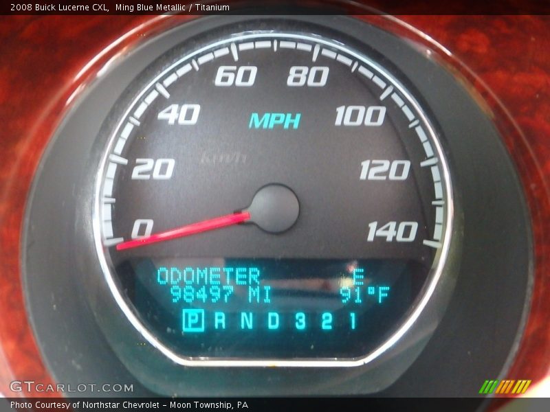 Ming Blue Metallic / Titanium 2008 Buick Lucerne CXL