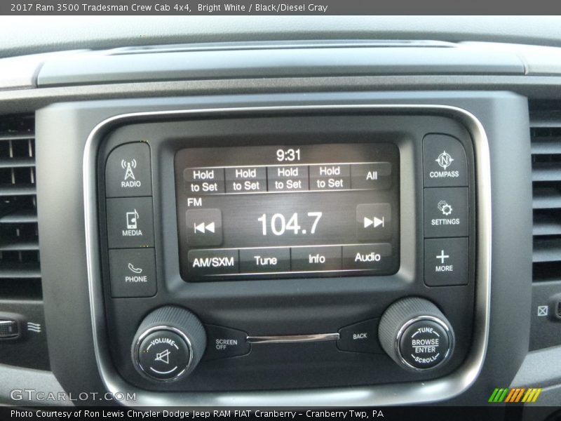 Bright White / Black/Diesel Gray 2017 Ram 3500 Tradesman Crew Cab 4x4