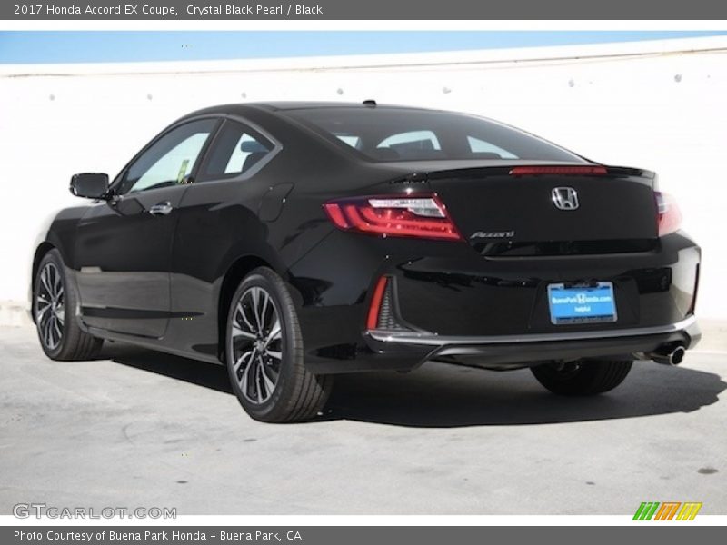 Crystal Black Pearl / Black 2017 Honda Accord EX Coupe