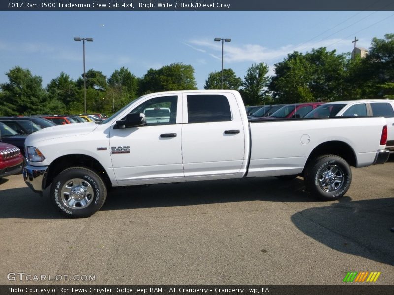 Bright White / Black/Diesel Gray 2017 Ram 3500 Tradesman Crew Cab 4x4