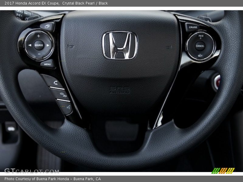 Crystal Black Pearl / Black 2017 Honda Accord EX Coupe