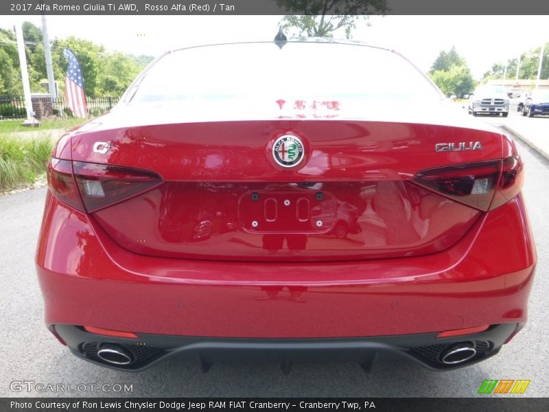 Rosso Alfa (Red) / Tan 2017 Alfa Romeo Giulia Ti AWD