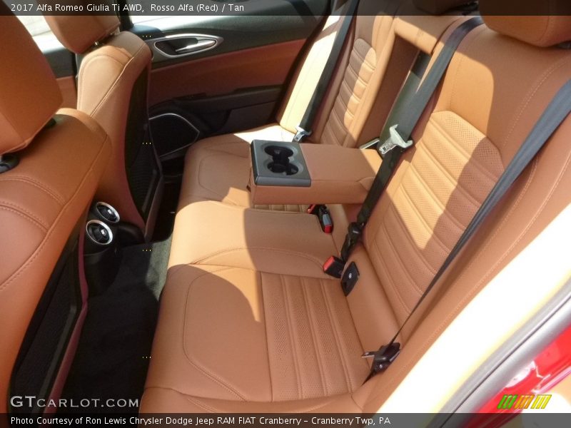 Rosso Alfa (Red) / Tan 2017 Alfa Romeo Giulia Ti AWD