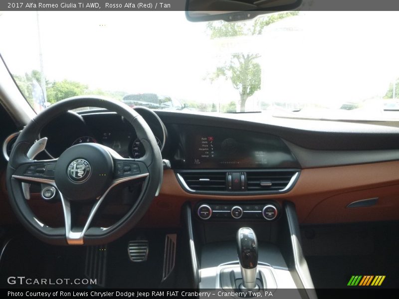 Rosso Alfa (Red) / Tan 2017 Alfa Romeo Giulia Ti AWD