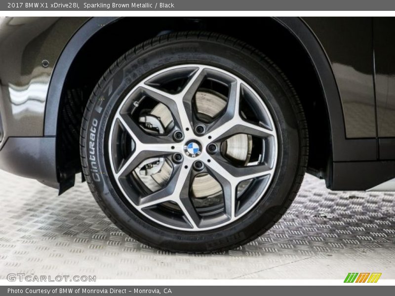 Sparkling Brown Metallic / Black 2017 BMW X1 xDrive28i