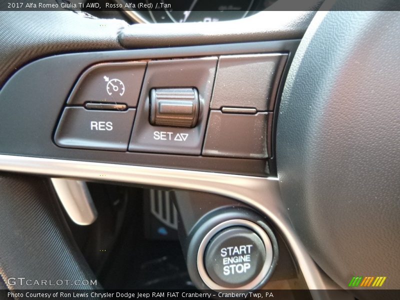 Rosso Alfa (Red) / Tan 2017 Alfa Romeo Giulia Ti AWD