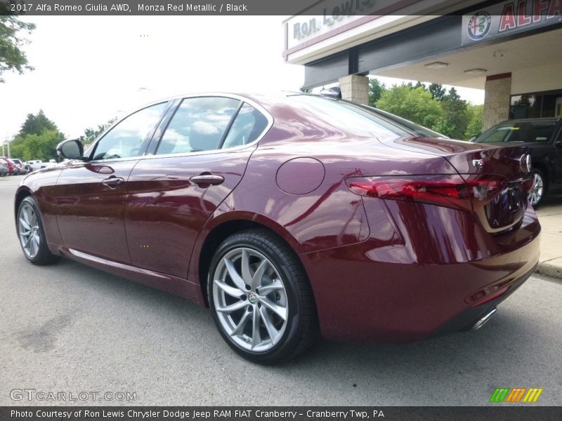 Monza Red Metallic / Black 2017 Alfa Romeo Giulia AWD