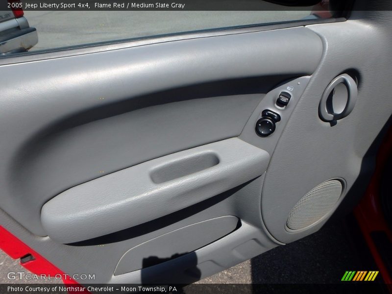 Flame Red / Medium Slate Gray 2005 Jeep Liberty Sport 4x4