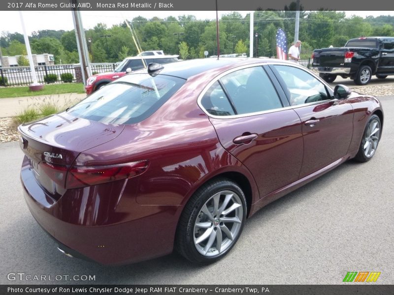 Monza Red Metallic / Black 2017 Alfa Romeo Giulia AWD