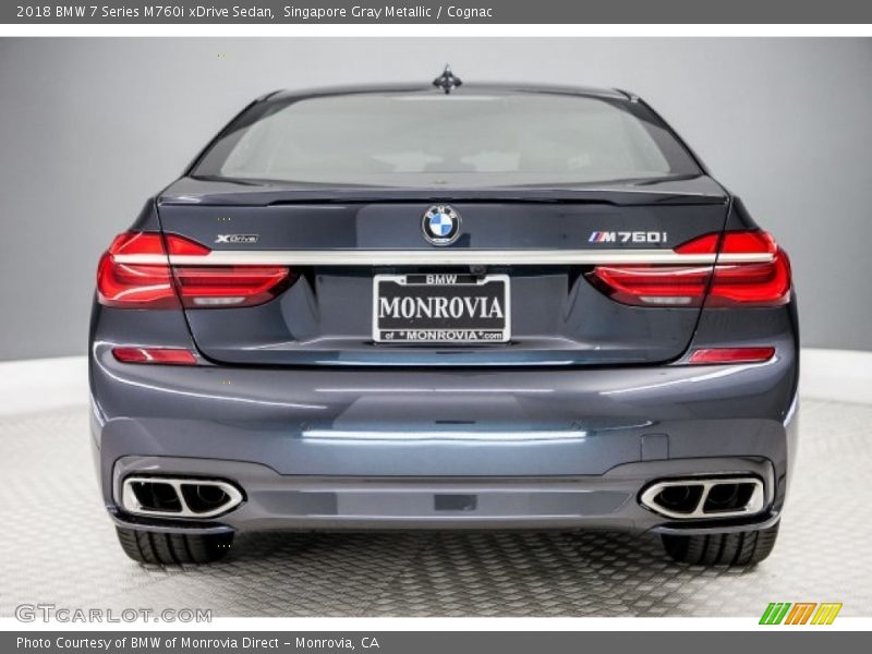 Singapore Gray Metallic / Cognac 2018 BMW 7 Series M760i xDrive Sedan