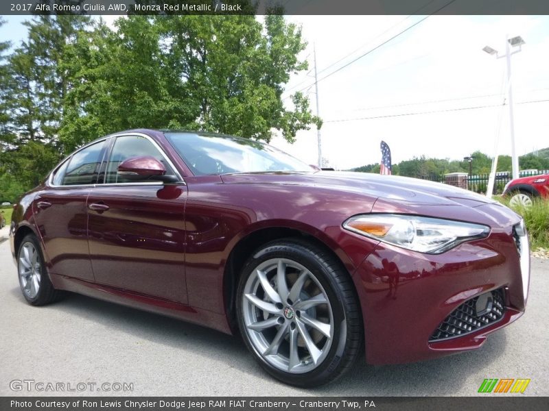 Monza Red Metallic / Black 2017 Alfa Romeo Giulia AWD