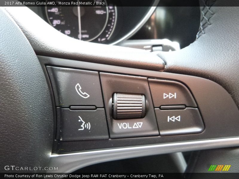 Monza Red Metallic / Black 2017 Alfa Romeo Giulia AWD