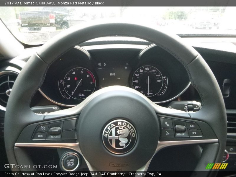 Monza Red Metallic / Black 2017 Alfa Romeo Giulia AWD