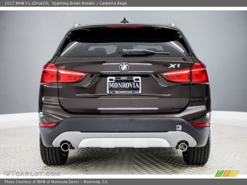 Sparkling Brown Metallic / Canberra Beige 2017 BMW X1 sDrive28i