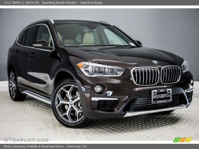 Sparkling Brown Metallic / Canberra Beige 2017 BMW X1 sDrive28i