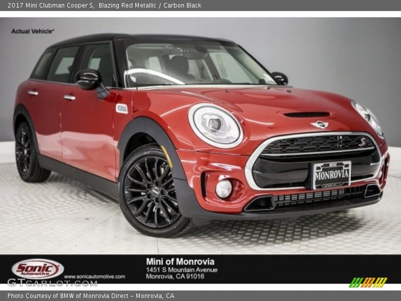 Blazing Red Metallic / Carbon Black 2017 Mini Clubman Cooper S