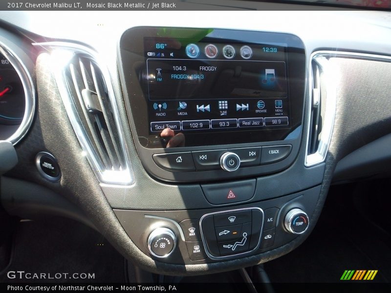 Mosaic Black Metallic / Jet Black 2017 Chevrolet Malibu LT