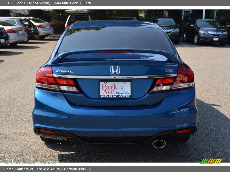 Dyno Blue Pearl / Black 2013 Honda Civic Si Sedan