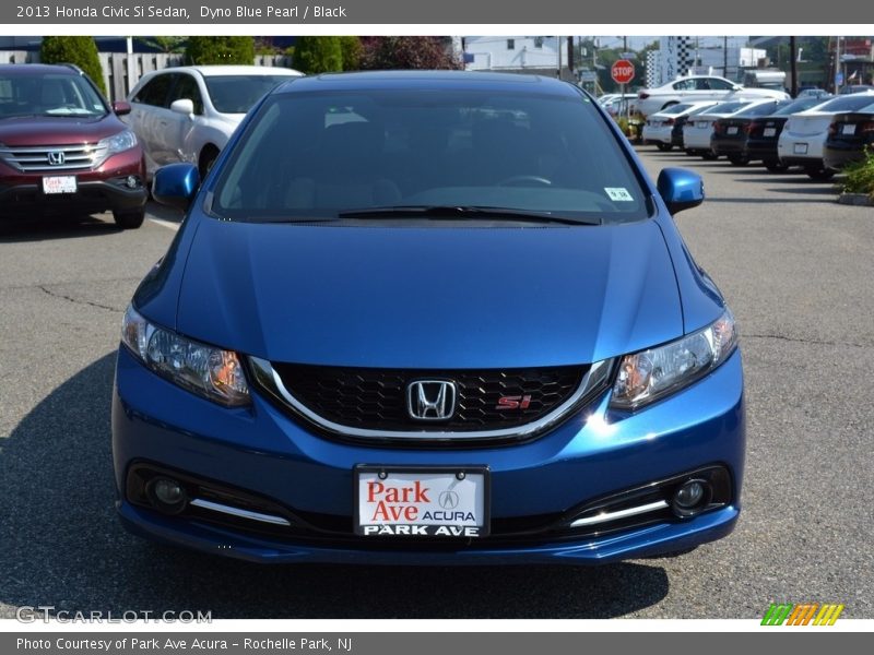 Dyno Blue Pearl / Black 2013 Honda Civic Si Sedan