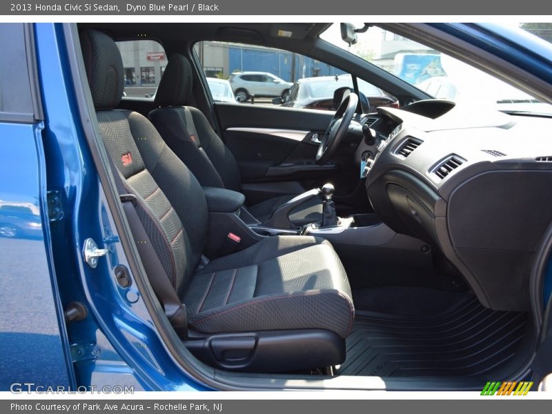 Dyno Blue Pearl / Black 2013 Honda Civic Si Sedan