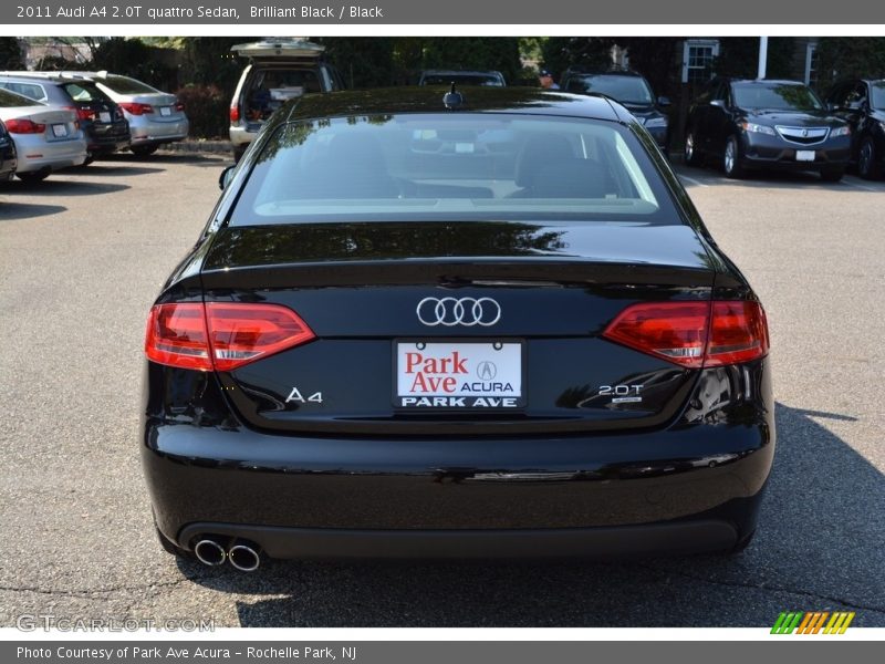 Brilliant Black / Black 2011 Audi A4 2.0T quattro Sedan