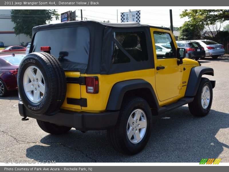 Detonator Yellow / Black 2011 Jeep Wrangler Sport 4x4