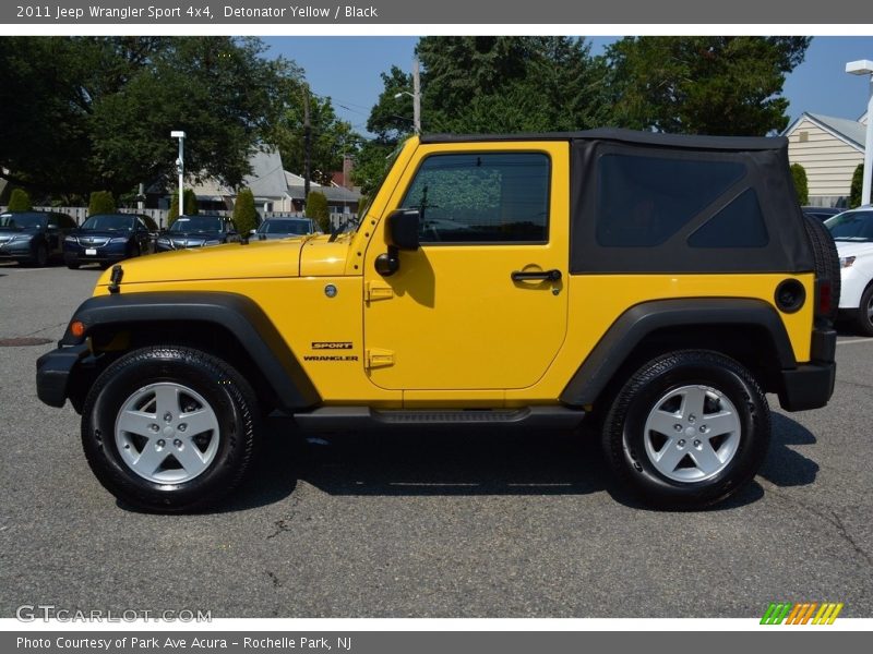 Detonator Yellow / Black 2011 Jeep Wrangler Sport 4x4