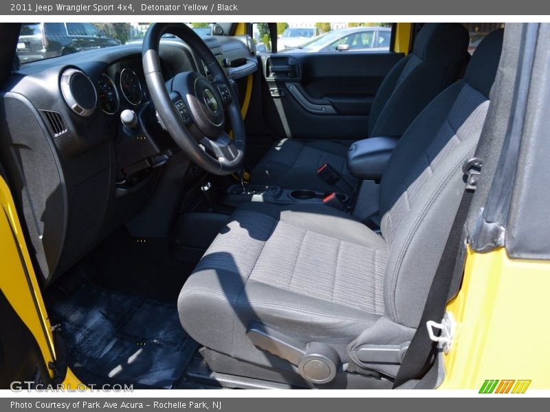 Detonator Yellow / Black 2011 Jeep Wrangler Sport 4x4