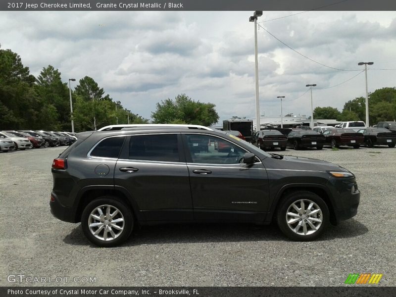Granite Crystal Metallic / Black 2017 Jeep Cherokee Limited