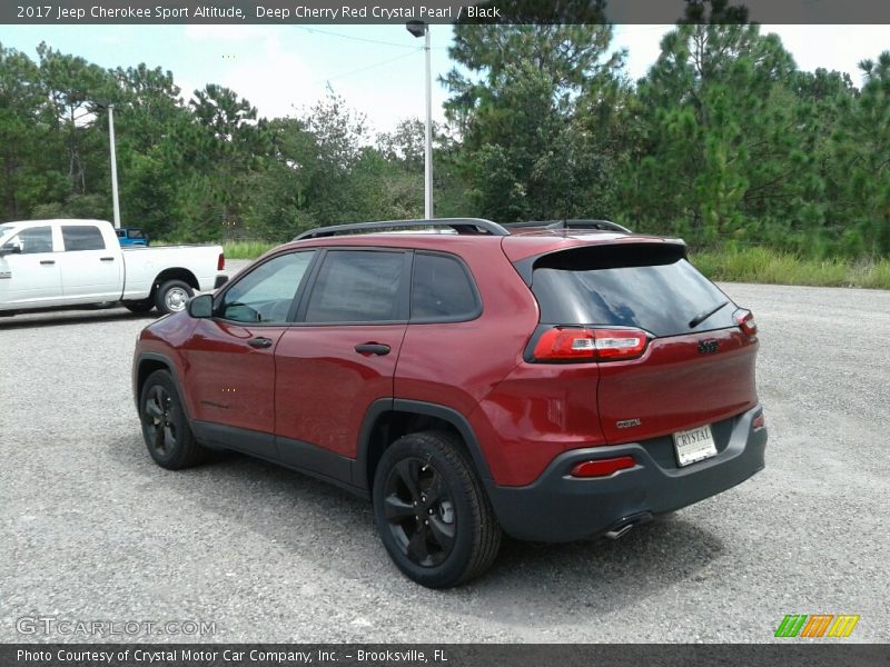 Deep Cherry Red Crystal Pearl / Black 2017 Jeep Cherokee Sport Altitude