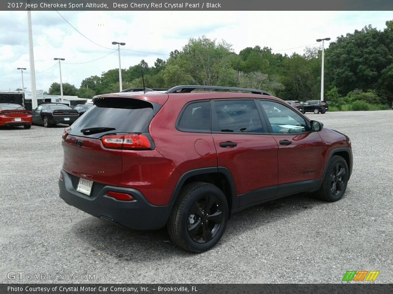 Deep Cherry Red Crystal Pearl / Black 2017 Jeep Cherokee Sport Altitude