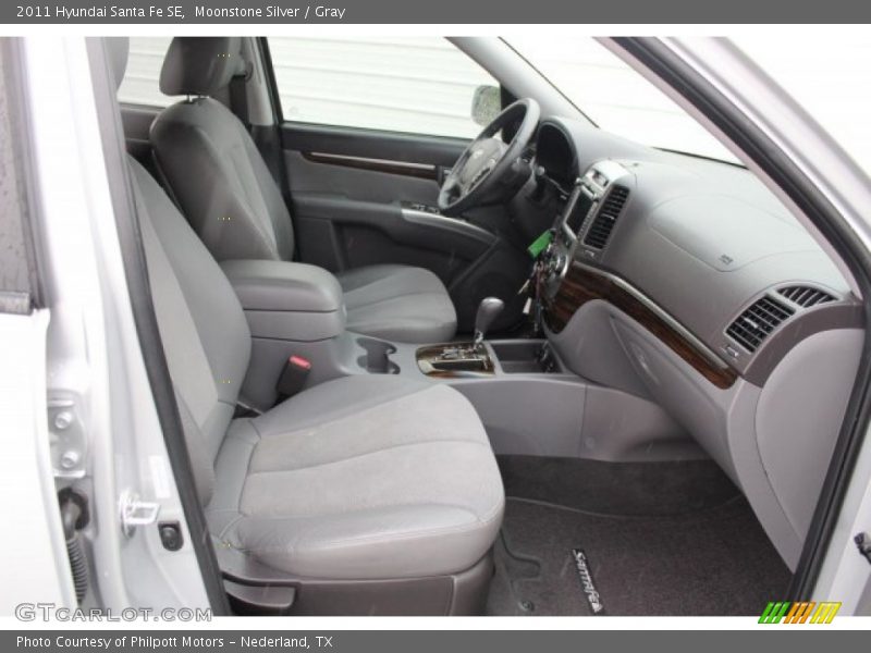 Moonstone Silver / Gray 2011 Hyundai Santa Fe SE