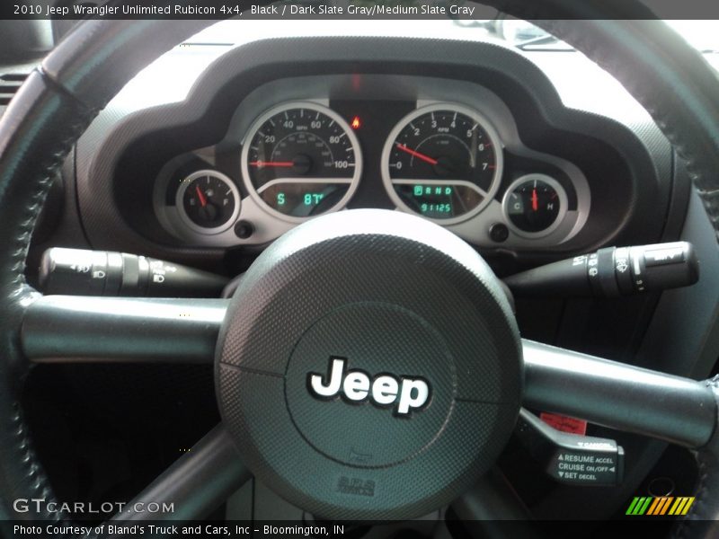 Black / Dark Slate Gray/Medium Slate Gray 2010 Jeep Wrangler Unlimited Rubicon 4x4