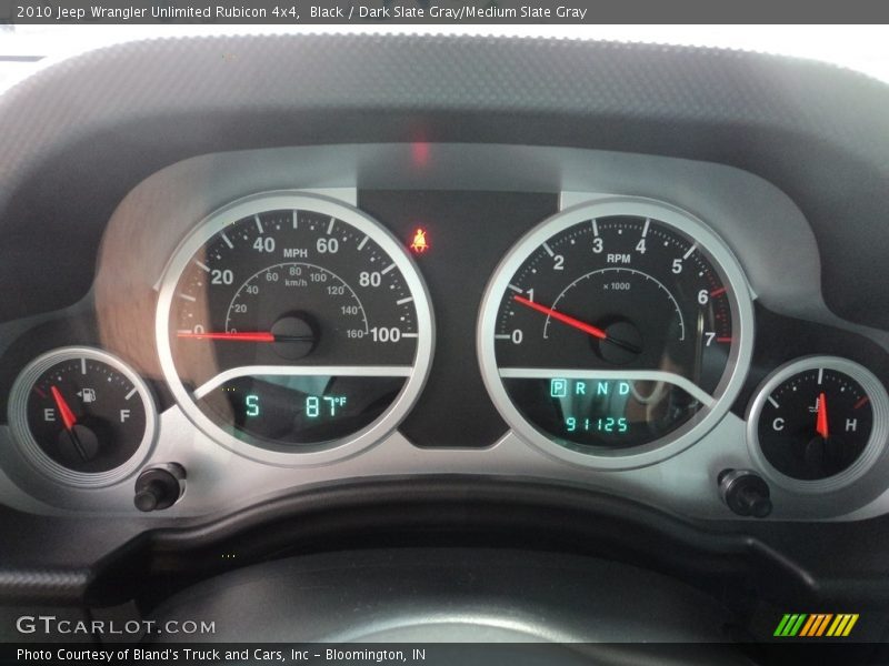 Black / Dark Slate Gray/Medium Slate Gray 2010 Jeep Wrangler Unlimited Rubicon 4x4
