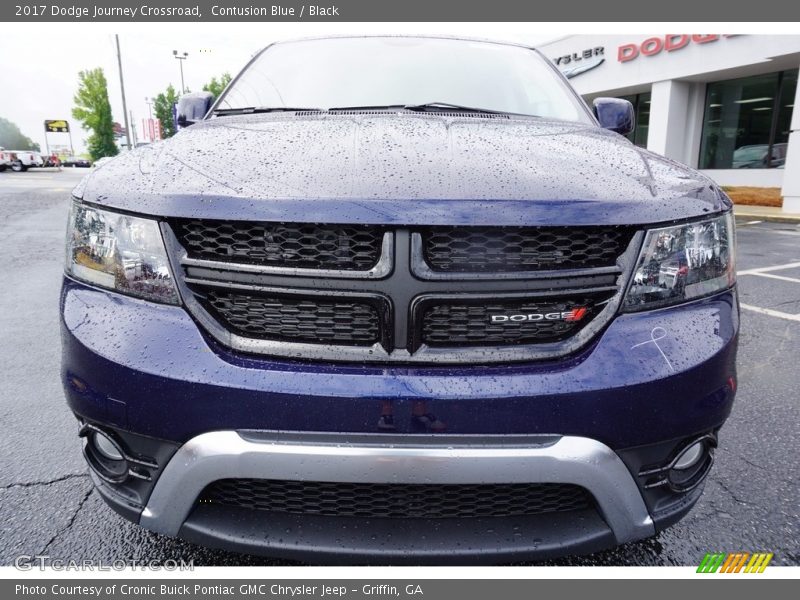 Contusion Blue / Black 2017 Dodge Journey Crossroad