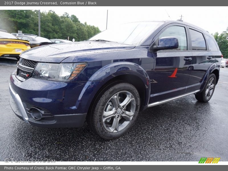 Contusion Blue / Black 2017 Dodge Journey Crossroad