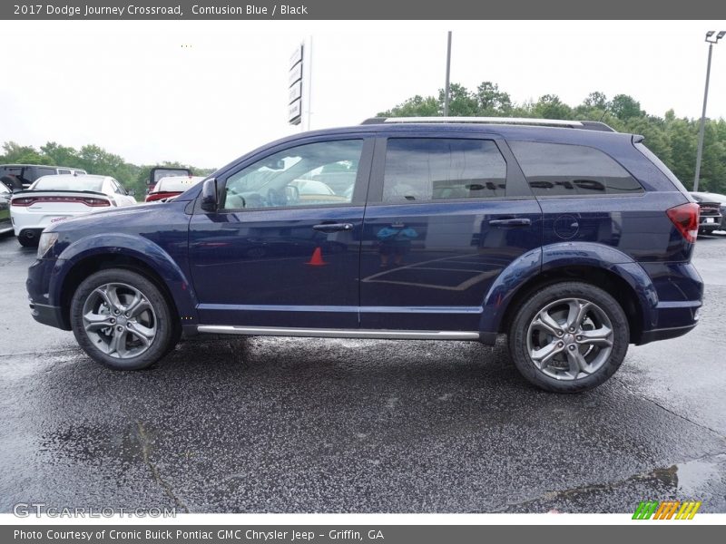 Contusion Blue / Black 2017 Dodge Journey Crossroad