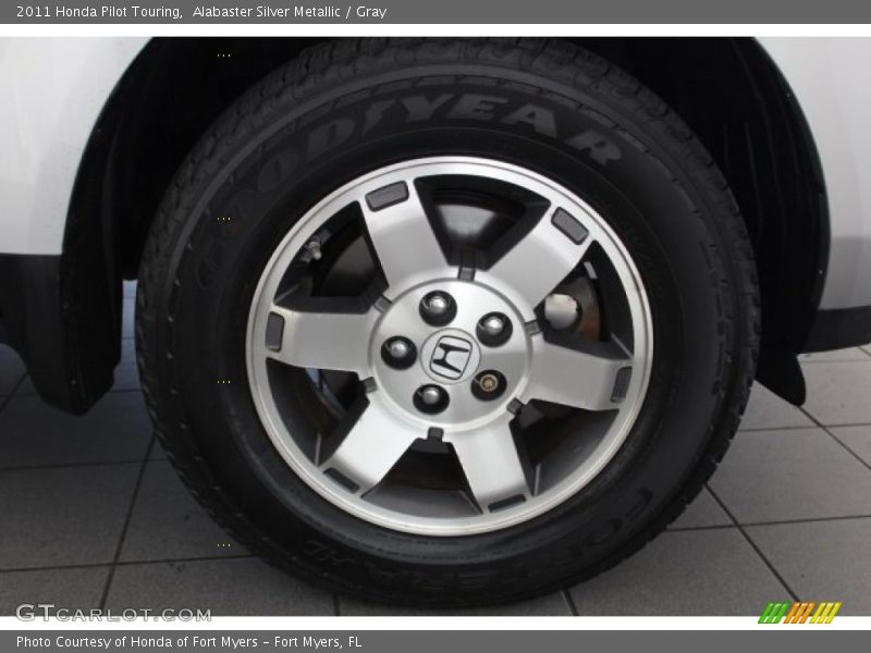 Alabaster Silver Metallic / Gray 2011 Honda Pilot Touring