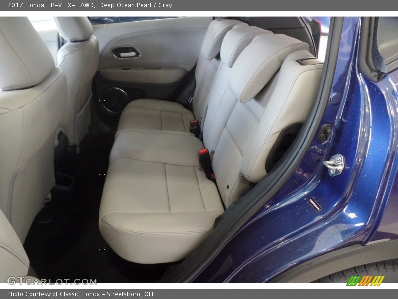 Deep Ocean Pearl / Gray 2017 Honda HR-V EX-L AWD